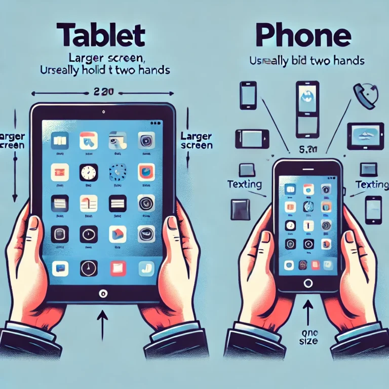 Difference Between Tablet And Phone