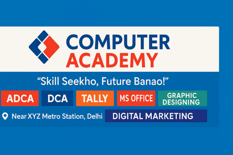 दिल्ली में बेस्ट कंप्यूटर कोर्सेज अब आपके पास – Computer Academy